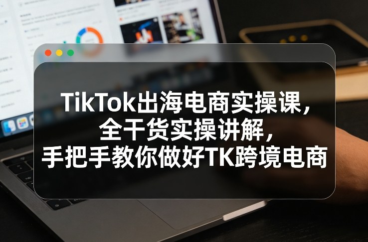 TikTok出海电商实操课，全干货实操讲解，手把手教你做好TK跨境电商-Ai创业网