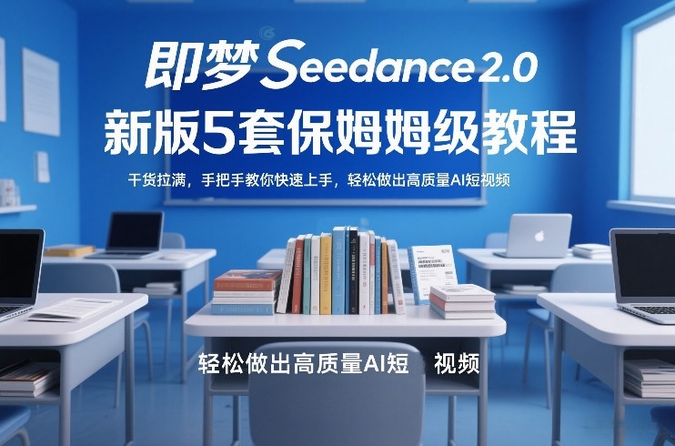 即梦Seedance2.0新版5套保姆级教程，干货拉满，手把手教你快速上手，轻松做出高质量AI短视频-Ai创业网
