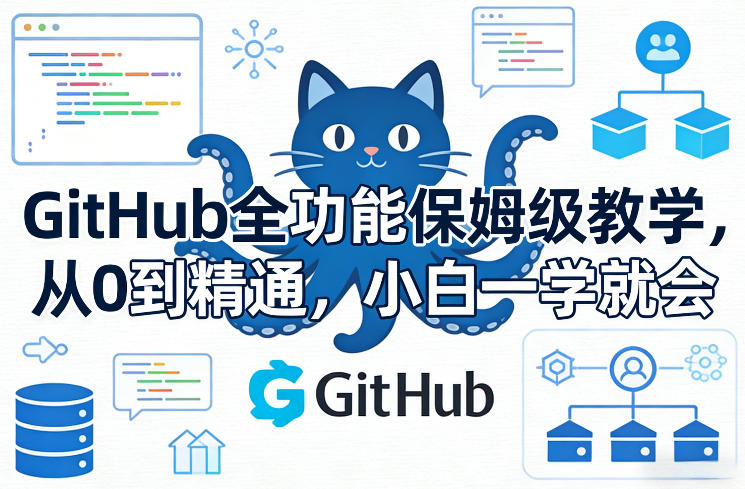 GitHub全功能保姆级教学，从0到精通，小白一学就会-Ai创业网