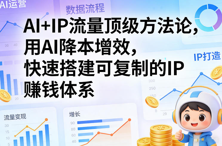 AI+IP流量顶级方法论，用AI降本增效，快速搭建可复制的IP賺钱体系-Ai创业网