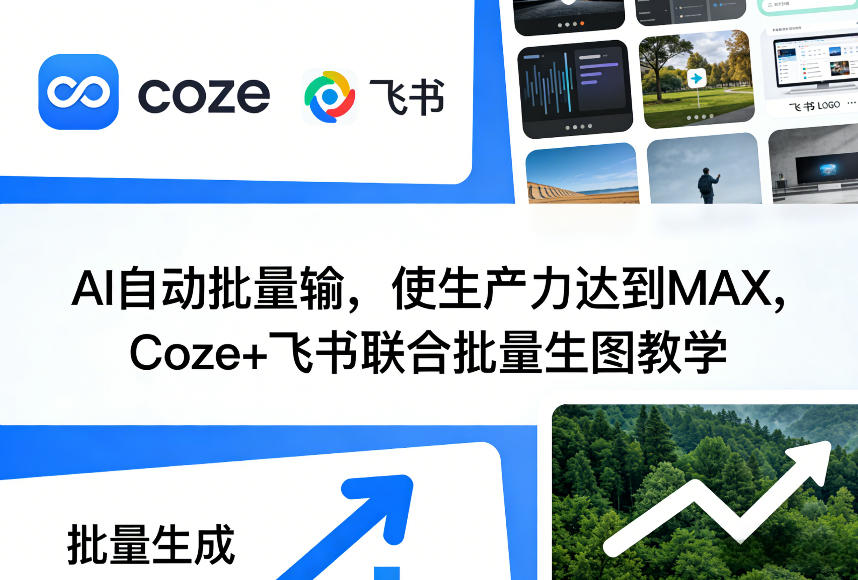 AI自动批量输，使生产力达到MAX，Coze+飞书联合批量生图教学-Ai创业网