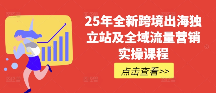 25年全新跨境出海独立站及全域流量营销实操课程，跨境电商独立站TIKTOK全域营销普货特货玩法大全-Ai创业网