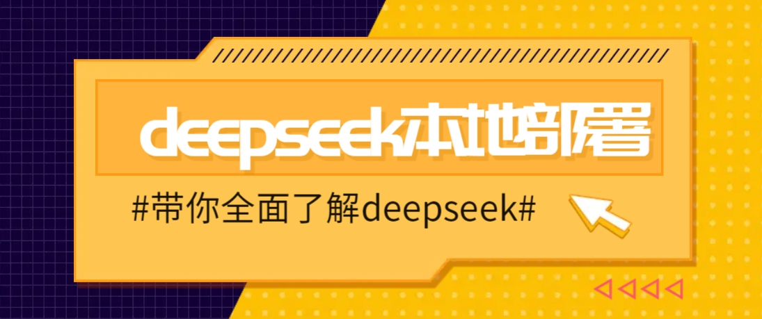 DeepSeek本地部署详细教程，轻松将deepseek部署到你的电脑上-Ai创业网