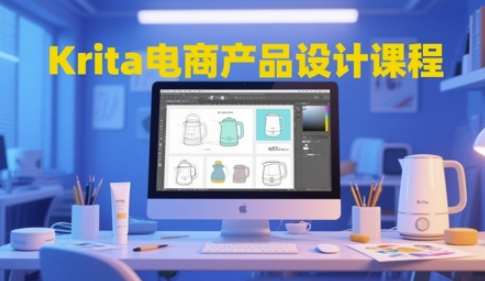 Krita电商产品设计课程，掌握从工具使用到创意落地的全链路设计能力-Ai创业网