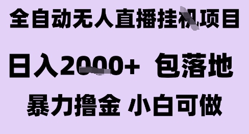 最新全自动抖音无人直播挂G项目，日入2k+ 包落地暴力撸金，小白可做【揭秘】-Ai创业网