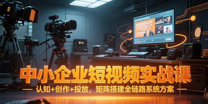 中小企业短视频实战课，认知+创作+投放，矩阵搭建全链路系统方案-Ai创业网
