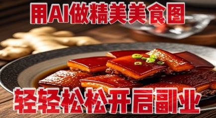 用AI做精美美食图，无需专业设备拍摄，轻轻松松开启副业-Ai创业网