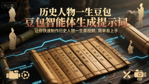 历史人物一生豆包智能体生成提示词，让你快速制作历史人物一生类视频，简单易上手-Ai创业网
