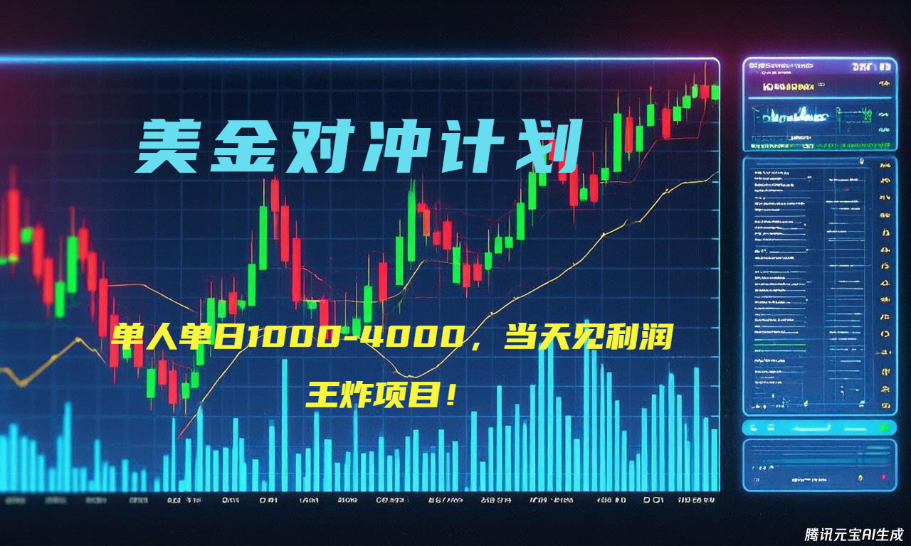 2025年最暴力项目“美金先登计划”最新最强对冲战法，每日实际收益1K-4K-Ai创业网