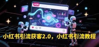 小红书引流获客2.0，小红书引流教程-Ai创业网