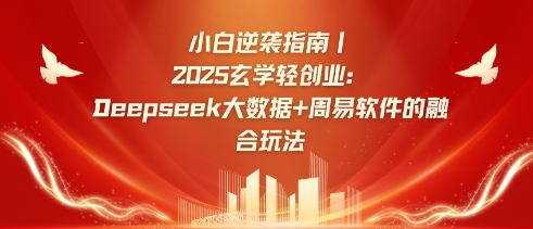 小白逆袭指南，2025玄学轻创业：Deepseek大数据+周易算法的融合玩法-Ai创业网