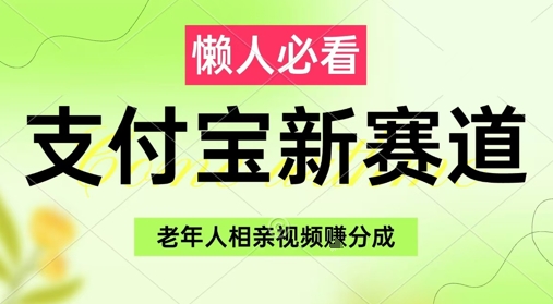 支付宝新赛道，利用老年人相亲视频，挣分成收益，轻松月入过W，操作简单-Ai创业网
