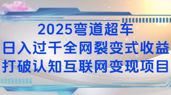 2025弯道超车日入过K全网裂变式收益打破认知互联网变现项目【揭秘】-Ai创业网