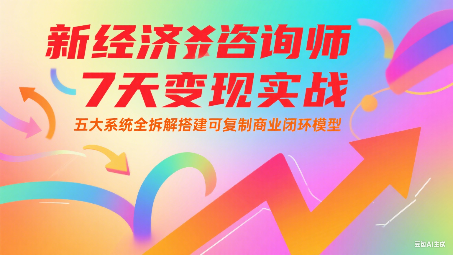新经济咨询师 7 天变现实战：五大系统全拆解搭建可复制商业闭环模型-Ai创业网
