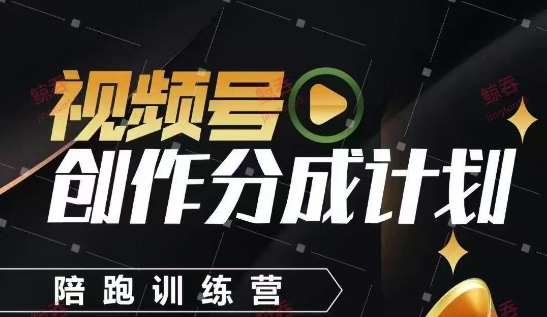 视频号创作分成计划陪跑训练营，手把手教会你如何制作视频，细水长流型项目-Ai创业网