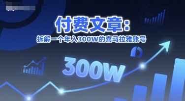 付费文章：拆解一个年入300W的喜马拉雅账号-Ai创业网