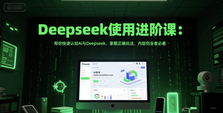 Deepseek使用进阶课：帮你快速认知Ai与Deepseek，掌握正确玩法，内容创业者必看-Ai创业网