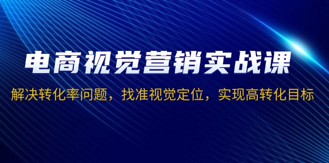电商视觉营销实战课，解决转化率问题，找准视觉定位，实现高转化目标-Ai创业网