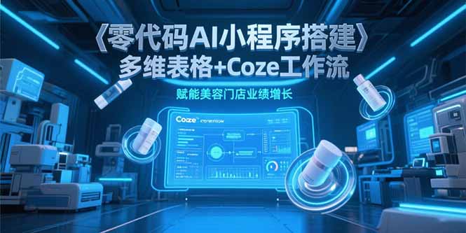 零代码AI小程序搭建，多维表格+Coze工作流，赋能美容门店业绩增长-Ai创业网