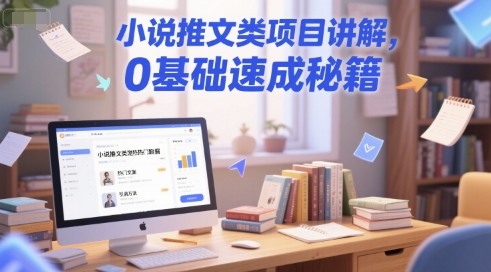 小说推文类项目讲解，0 基础速成秘籍-Ai创业网