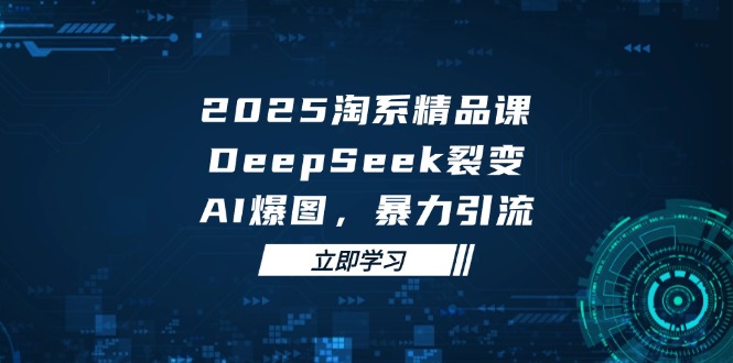 2025 淘系精品课，DeepSeek 裂变，AI 爆图，暴力引流-Ai创业网