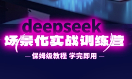 DeepSeek场景化实战训练营，保姆级教程，学完即用，手把手教你用DeepSeek提升效率-Ai创业网