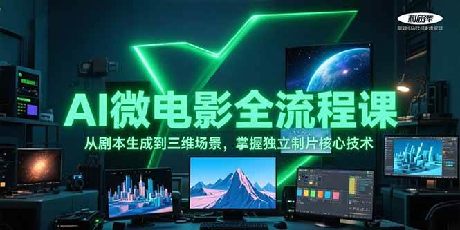 AI微电影全流程课，从剧本生成到三维场景，掌握独立制片核心技术-Ai创业网
