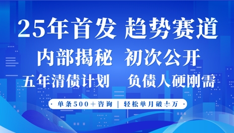 2025年首次公开，真正的事业型赛道，客咨不断，单月轻松破W-Ai创业网