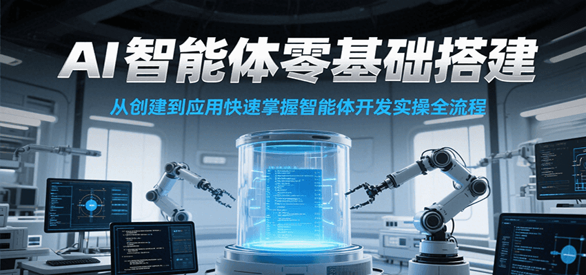 AI智能体零基础搭建实操课，从创建到应用快速掌握智能体开发全流程！-Ai创业网