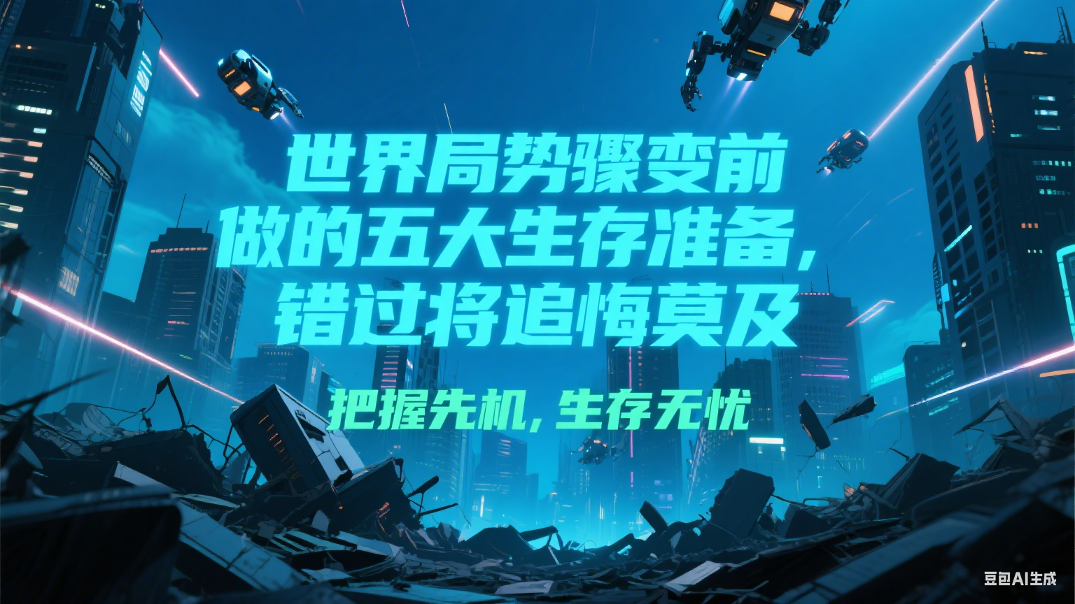 付费文章《世界局势骤变前必做的五大生存准备，错过将追悔莫及》-Ai创业网