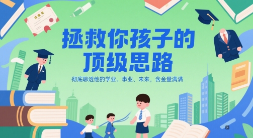 付费文章：拯救你孩子的顶级思路，彻底聊透他的学业、事业、未来，含金量满满-Ai创业网