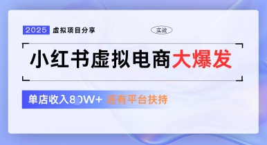小红书虚拟电商项目，平台大力免费流量扶持，低门槛1拖3玩法-Ai创业网