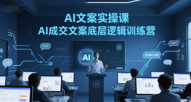 AI文案实操课，AI成交文案底层逻辑训练营-Ai创业网