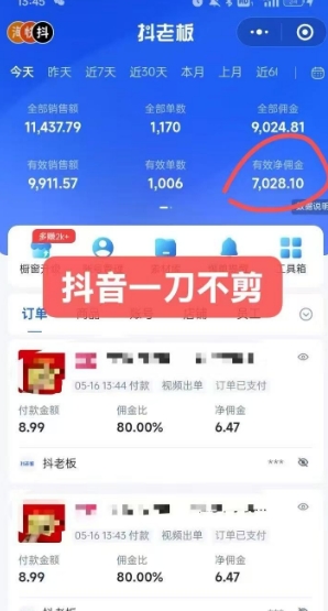 抖音短视频一刀不剪带货，不剪辑，不直播，每天发个视频，等着出单获取带货佣金-Ai创业网