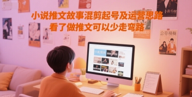 小说推文故事混剪起号及运营思路，看了做推文可以少走弯路-Ai创业网