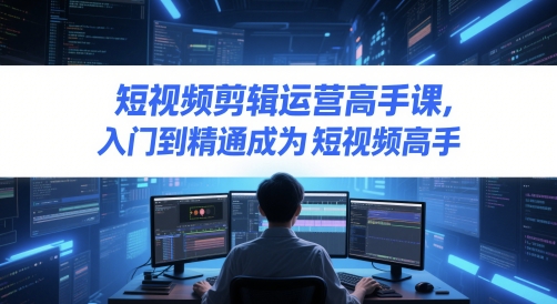 短视频剪辑运营高手课，入门到精通成为短视频高手-Ai创业网