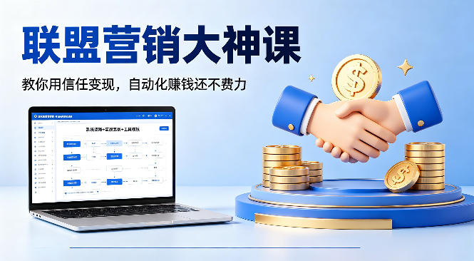 联盟营销大神课，教你用信任变现，自动化賺钱还不费力【原创双语字幕】-Ai创业网