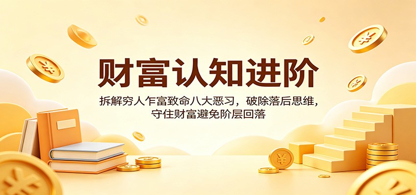 财富认知进阶：拆解穷人乍富致命八大恶习，破除落后思维，守住财富避免阶层回落-Ai创业网