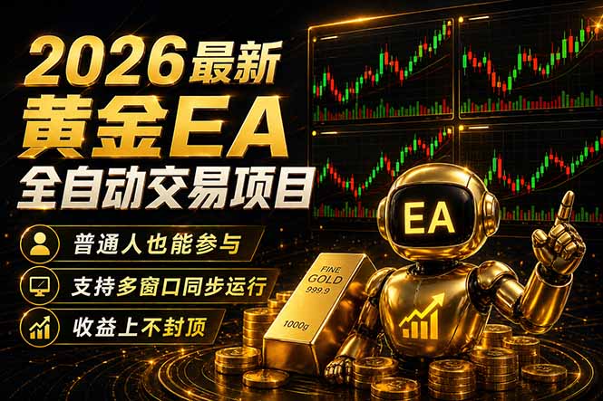 最新黄金EA量化赛道，全程自动执行，多窗口操作直接放大结果-Ai创业网