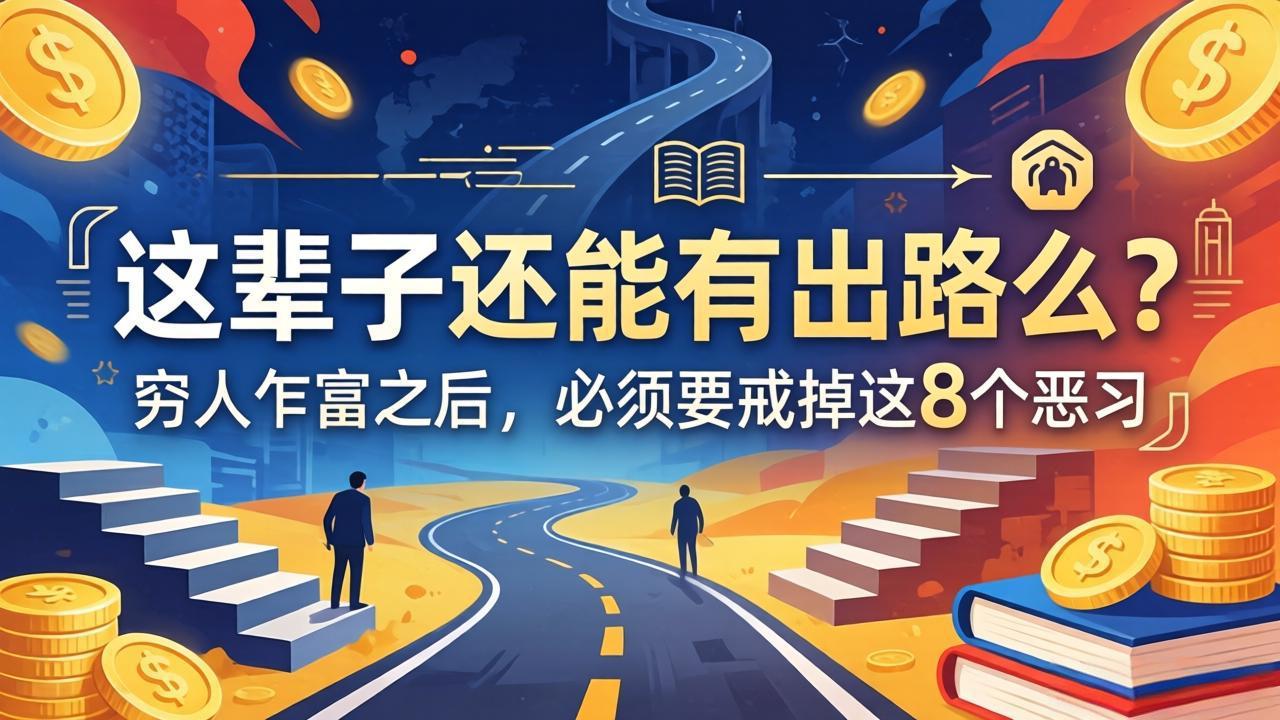 关于人生两篇付费文章【这辈子还能有出路么？】【穷人乍富之后，必须要戒掉这8个恶习】-Ai创业网
