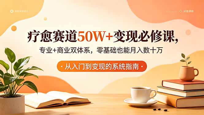 疗愈赛道50W+变现必修课，专业+商业双体系，零基础也能月入数十万-Ai创业网