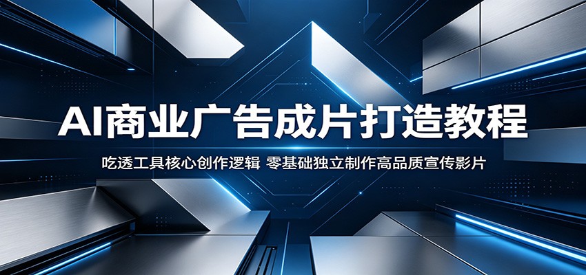 AI商业广告成片打造教程：吃透工具核心创作逻辑，零基础独立制作高品质宣传影片-Ai创业网