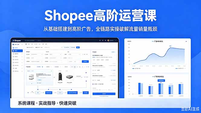 Shopee高阶运营课-2026年5月更新，从基础搭建到高阶广告，全链路实操破解流量销量瓶颈-Ai创业网