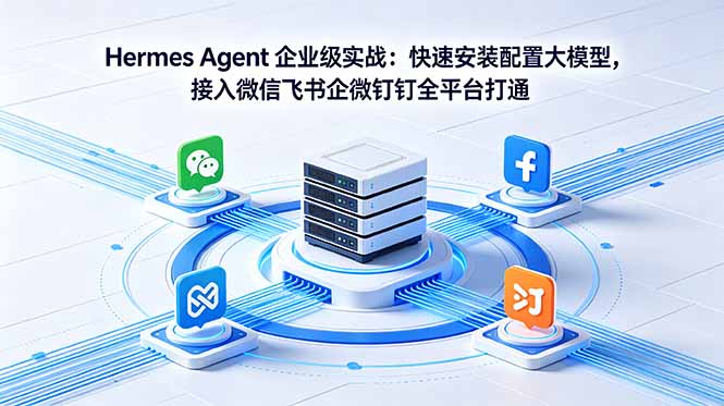 Hermes Agent 企业级实战：快速安装配置大模型，接入微信飞书企微钉钉全平台打通-Ai创业网