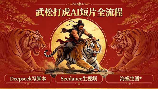 武松打虎AI短片全流程：Deepseek写脚本+Seedance生视频+海螺生图-Ai创业网