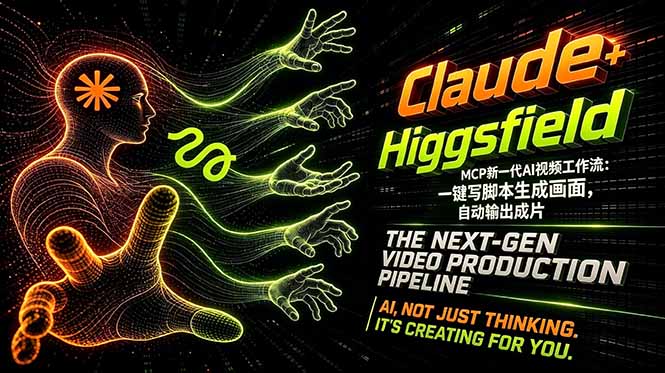 Claude+Higgsfield MCP新一代AI视频工作流：一键写脚本生成画面，自动输出成片-Ai创业网