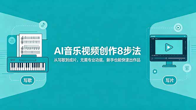 AI音乐视频创作8步法：从写歌到成片，无需专业功底，新手也能快速出作品-Ai创业网