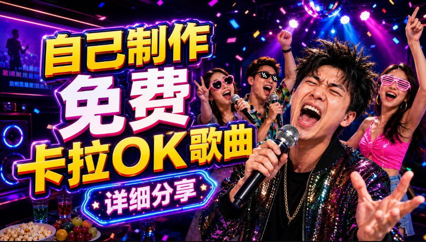 零基础AI制作免费卡拉OK视频教程,从歌曲生成、音轨分离到字幕制作、视频导出,手把手教学-Ai创业网