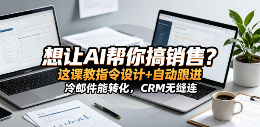 想让AI帮你搞销售？这课教指令设计+自动跟进，冷邮件能转化，CRM无缝连！【原创双语字幕】-Ai创业网