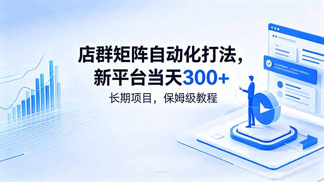 店群矩阵自动化打法，新平台当天300+，长期项目，保姆级教程-Ai创业网